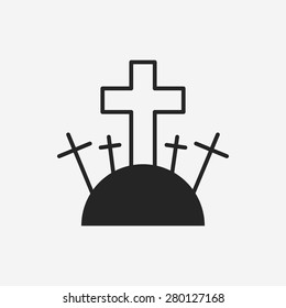 halloween grave icon