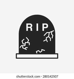 halloween grave icon