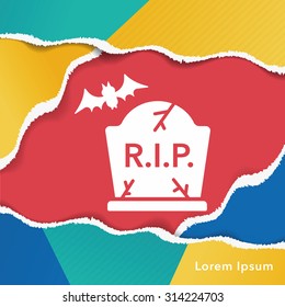 halloween grave icon