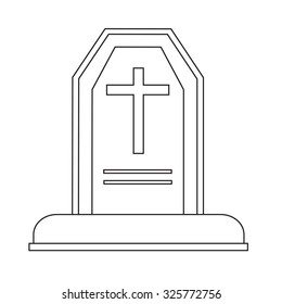 halloween grave icon