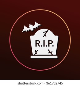 halloween grave icon