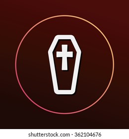 halloween grave icon