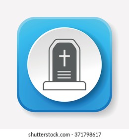 halloween grave icon