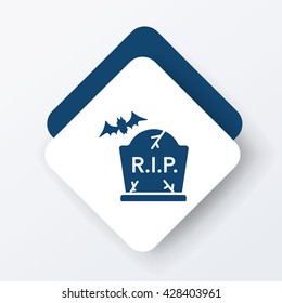 halloween grave icon