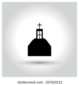 Halloween Grave icon. Halloween pictogram elements collection.  simple minimal, flat, solid, mono, monochrome, plain, contemporary style. Vector illustration web internet design elements