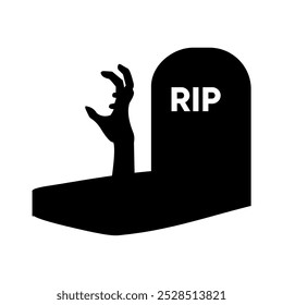 Halloween grave silhouette collection vector design