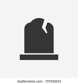 Halloween grave stone icon illustration isolated vector sign symbol