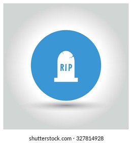 Halloween Grave Stone icon. Halloween pictogram elements collection.  Halloween Party Day World wide celebrated on October 31. Vector illustration web internet design elements