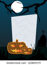 Halloween gravestone frame