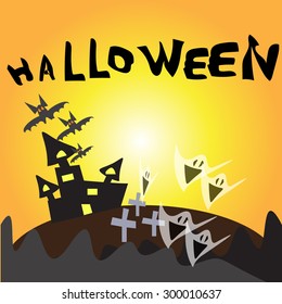 Halloween graveyard