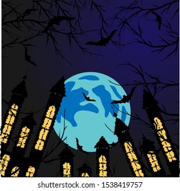 Halloween, great design for any purposes.Calligraphy character. Happy halloween party banner design