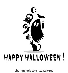 Halloween greeting card