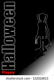 Halloween greeting card