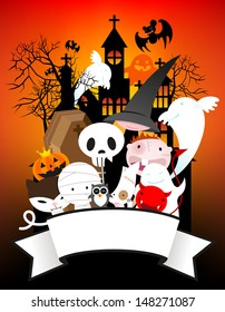 Halloween Greeting Card.