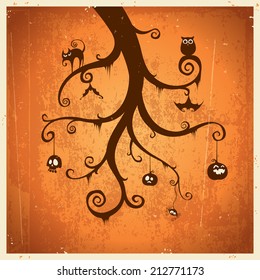 Halloween greeting card