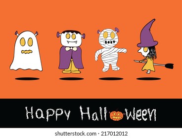 Halloween greeting card