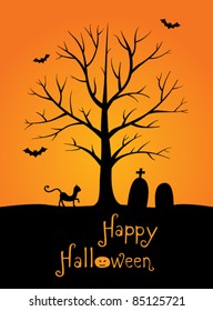 Halloween greeting card