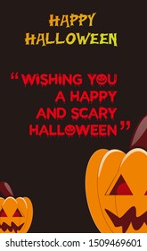 Halloween greeting card. Halloween Background