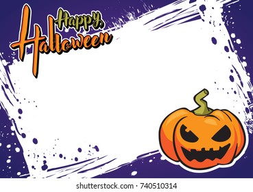 Halloween greeting card and background
