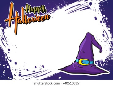 Halloween greeting card and background