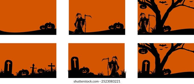 Halloween greeting card background wallpapers 