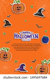 Halloween greeting card for celebration event
