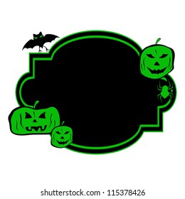 Halloween greeting card with copy space for your message. EPS 10.