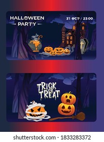 Halloween Greeting Card Design Template
