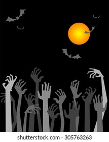 Halloween greeting card or Party Invitation