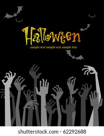 Halloween greeting card or Party Invitation