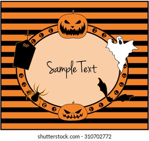 Halloween greeting card or poster