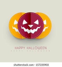 halloween greeting card vector design
