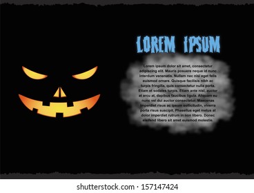 Halloween greeting card. Vector illustration