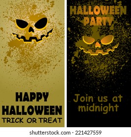   halloween greeting card, vector illustration