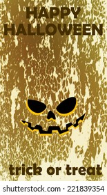   halloween greeting card, vector illustration