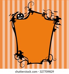 Halloween Greeting Card. Vector illustration