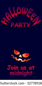   halloween greeting card, vector illustration