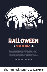 Halloween greeting cards background. Halloween illustration template for banner, poster, flyer, sale, and all design.