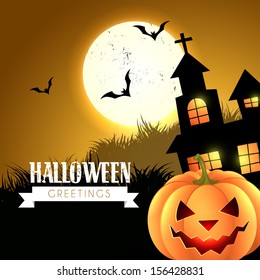 halloween greeting design vector illustration