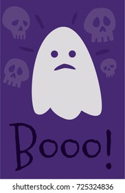 Halloween Greetings Ghost Character