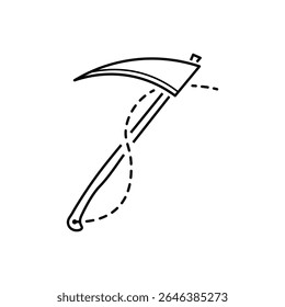 Halloween Grim Reaper Scythe Ícone