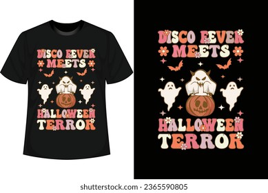 Halloween groovy t shirt design