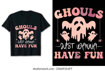 Halloween groovy t shirt design.