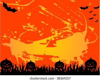 Halloween grunge background vector
