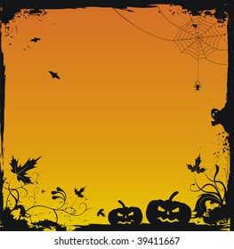 Halloween grunge vector background