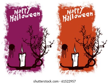 halloween grunge vertical poster