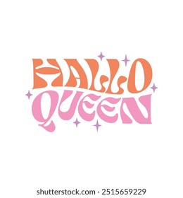 Halloween Halloqueen Retro Design T Shirt