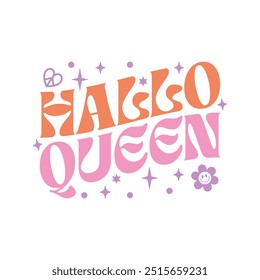 Halloween Halloqueen Retro Design T Shirt