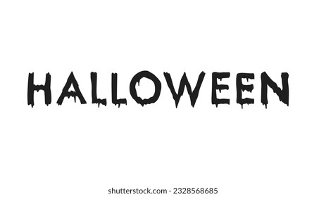 Halloween hand drawing in Halloween day for content online or web, banner and template , Flat cartoon flat style. illustration Vector EPS 10