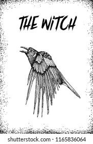 Halloween hand drawn card. Handmade poster handwritten phrase, Remembrance day of the dead including saints. Vector.